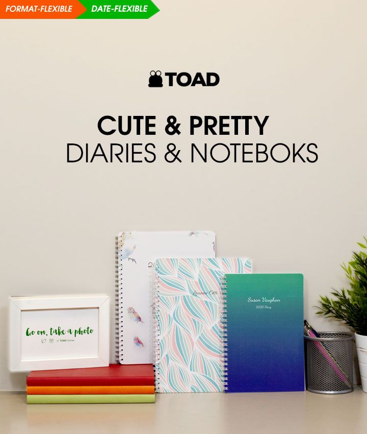 Cute & Pretty Diaries Journals & Notebooks
