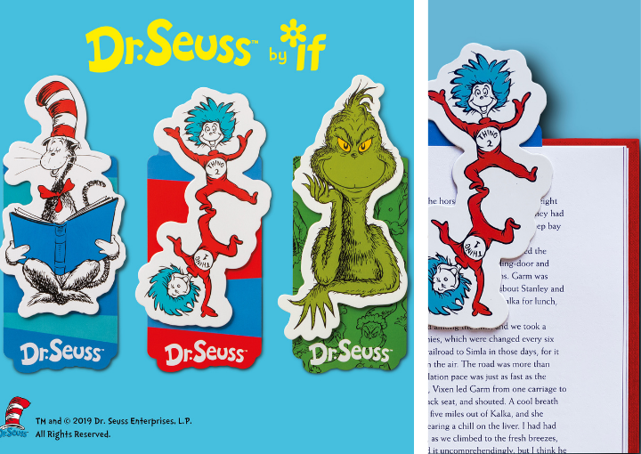 Dr Seuss Magnetic Bookmarks