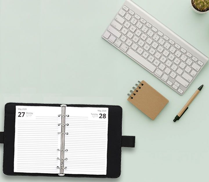 A5 Filofax compatible diary refills and inserts for 2025/2026