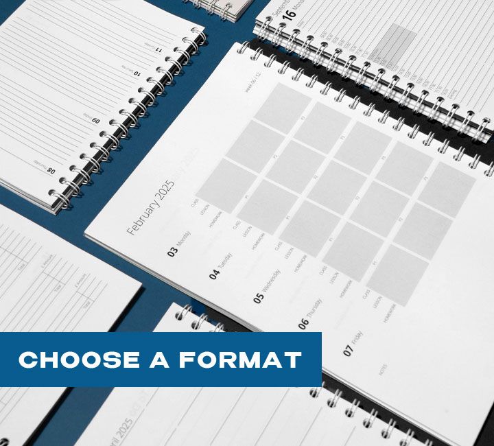 Design your own planner image - Format options