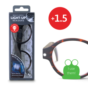 Really Useful Light-Up Readers (1.5 tortoise-shell)