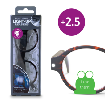 Really Useful Light-Up Readers (2.5 tortoise-shell)