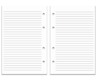 A4 Size Refill Insert Set | 52 Sheets | White Lines