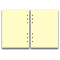 A5 Size Refill Insert Set | 52 Sheets | Ivory Blank