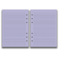 A5 Size Refill Insert Set | 52 Sheets | Lilac Lines