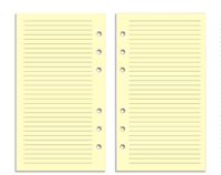Personal Size Refill Insert Set | 52 Pages | Ivory Lines