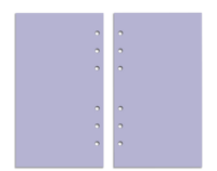 Personal Size Refill Insert Set | 52 Pages | Lilac Blank