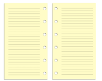 Pocket Size Refill Insert Set | 52 Pages | Ivory Lines