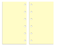 Pocket Size Refill Insert Set | 52 Sheets | Ivory Blank