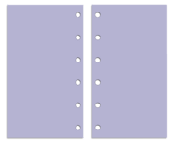Pocket Size Refill Insert Set | 52 Pages | Lilac Blank