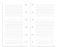 Pocket Size Refill Insert Set | 52 Sheets | White Lines