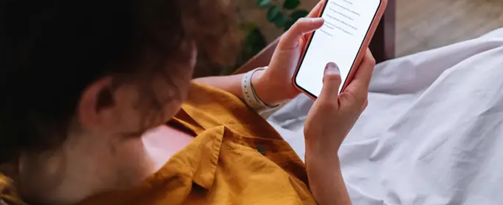 Texting someone - Self care