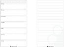 Week View - Standard - 1 Week & Notes (lined)